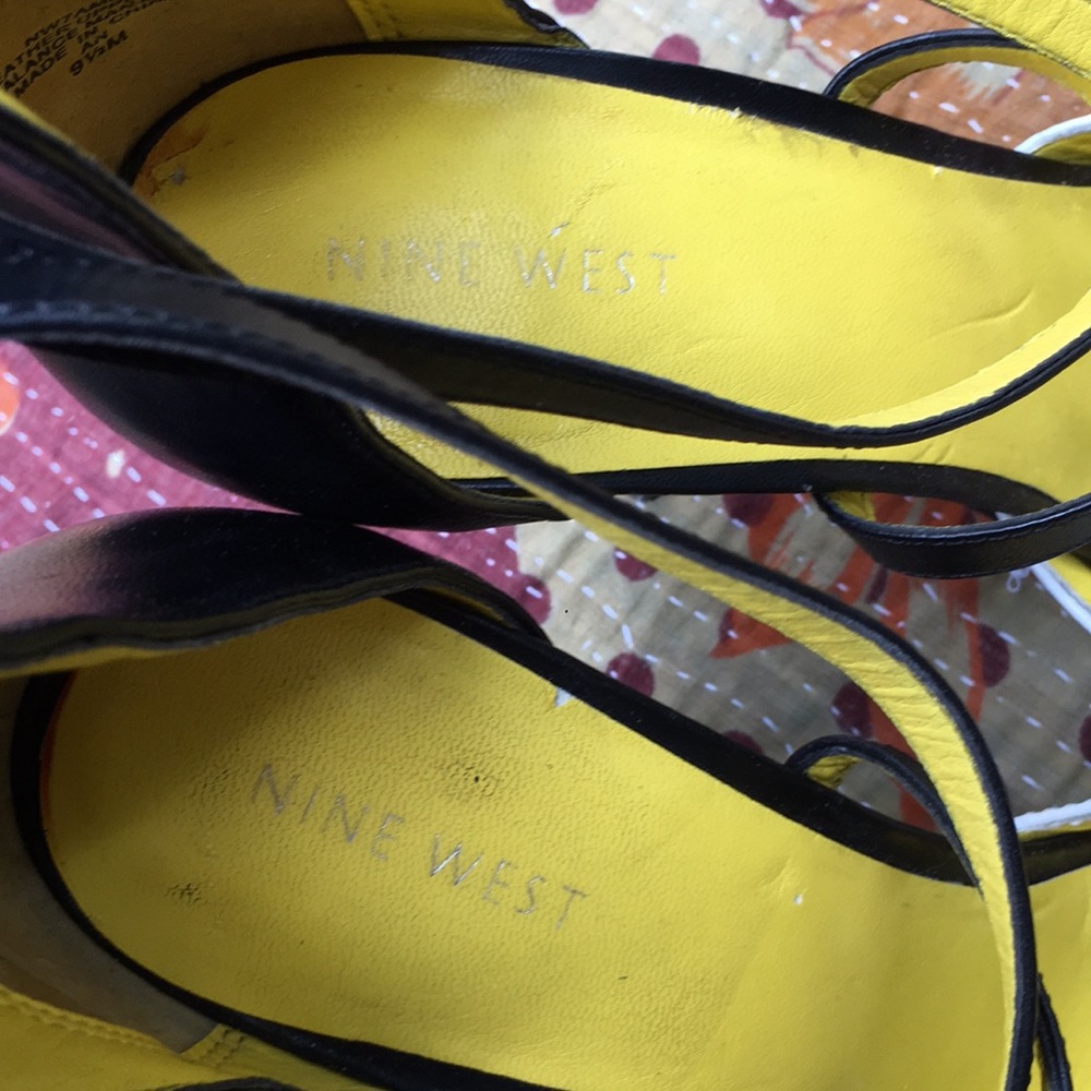 Nine West heels, with straps, size 9.5. - Picture 6 of 10